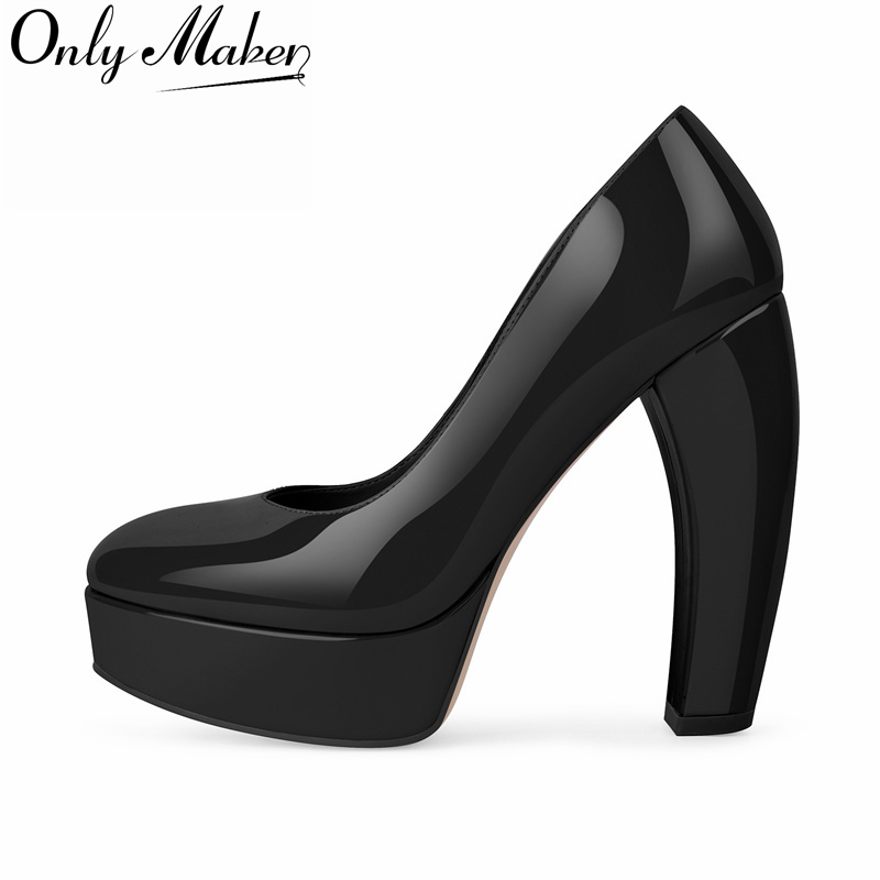 Leather Classic Strap - أحذية نسائية من Onlymaker بمقدمة مستديرة