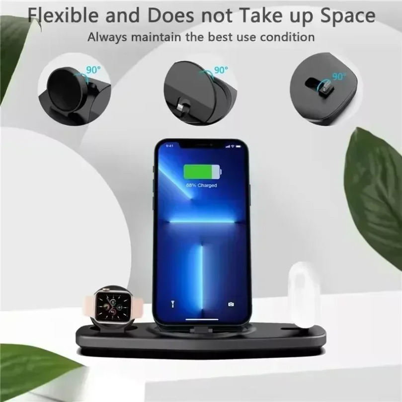 شاحن لاسلكي سريع 3 في 1 مع حام - مراجعة Smartwatch X12 وسعره