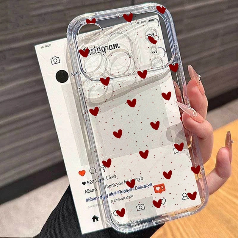 جراب هاتف شفاف بتصميم قلب بسيط - مراجعة Xiaomi Redmi Note 13 وسعره