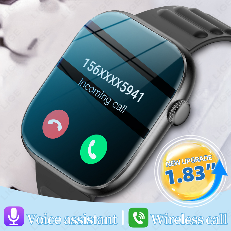 ساعة ذكية LIGE للرجال بشاشة HD - مراجعة Smartwatch Custom وسعره